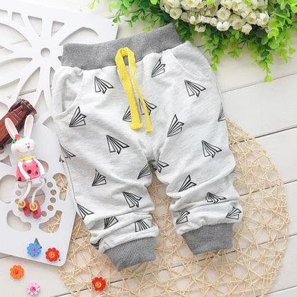 2024 New Baby Pants Cotton Spring Hot Sale 0-2 years Cartoon Baby Boy Girls Pants Kids Harem Pants