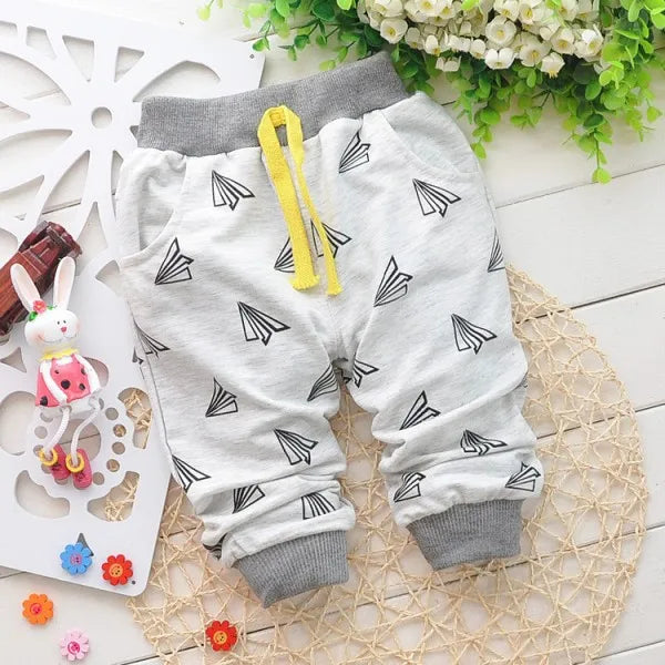 2024 New Baby Pants Cotton Spring Hot Sale 0-2 years Cartoon Baby Boy Girls Pants Kids Harem Pants