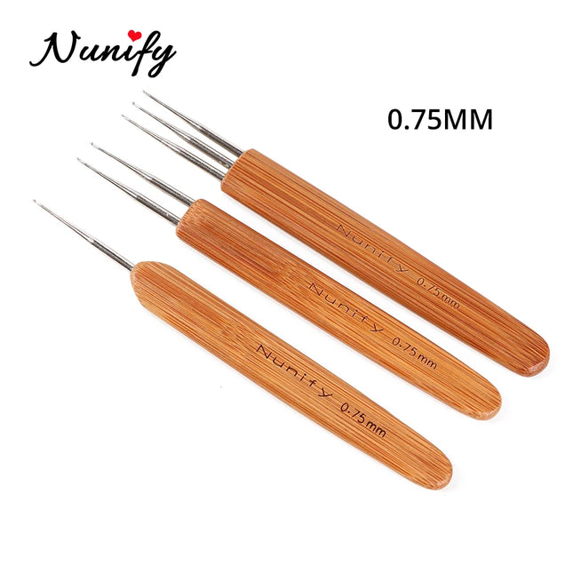 0.5Mm 0.75Mm Dreadlock Needle Crochet Hook For Dread Hair Dreadlocks Accessories Hook Needle For Crochet Braids Hair Tools