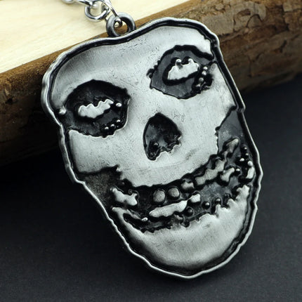 Danzig / Evilive Music Jewelry Ugly Face With Alloy Keychains Key Chain For Men Women Fashion Movie Cosplay Cool Gifts