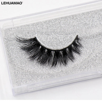LEHUAMAO 3D Mink Lashes Makeup Eyelashes Fluffy Natural long fake lashes Full stripe reusable False Eyelash Extension 1 Pair