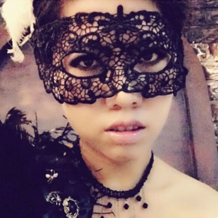 Sexy Women Ladies Gothic Lace Sexy Black Nightclub Belly Dance Party Eye Mask
