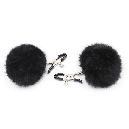 furry Nipple Clamps Sexy Fantcy FEATHER Mercy Milk Clip Fetish Female Breast Clip Clitoris Massage Sex Toys For Couples