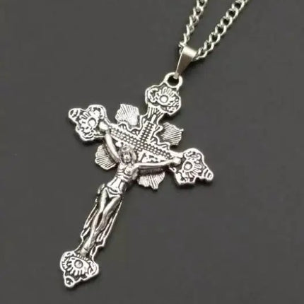 New Fashion Vintage 12 Mixed Ankh Cross Charms Pendants Necklace Spiritual protection For Women Men Jewelry Fast shipping