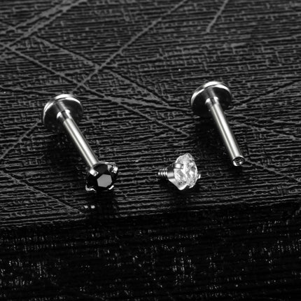 1Pc Stainless Steel Labret Lip Bar Rings Ear Stud Piercings Wholesale Labret Piercing Monore Ring Barbell Piercing Body Jewelry