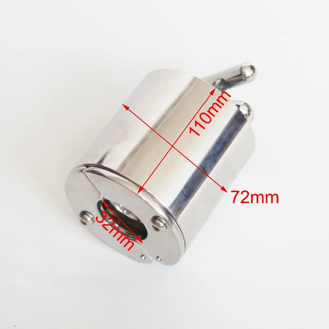 Stainless Steel Testicle Squeezer Device,Scrotum Pendant,Ball Stretchers,extruding Testicle Chastity Lock,Cock Ring,Sex Toy,S081