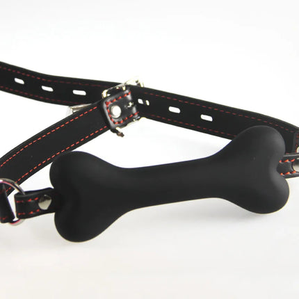 bone Gag Adult Fetish Stopper mute Sex games toys harness Boutique Strict Silicone Bit restraint Bondage Gear Pony&Puppy Play
