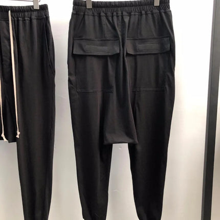 Owen Seak Men Casual Pants 100% Cotton Gothic Men Clothing Sweatpants Summer Lightweight Women Solid Loose Pants Size XL