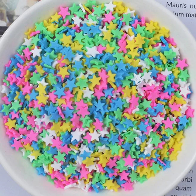 FLA 100g Slime Clay Fake Candy Sweets Sugar Sprinkle Decorations for Fake Cake Dessert Food Particles Decoration Toys