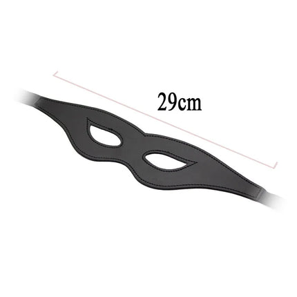 Leather Sex Mask Sexy Porn Lingerie Sexy Black Hollow leather Mask Erotic Costumes Women Hot Cosplay Eye Mask