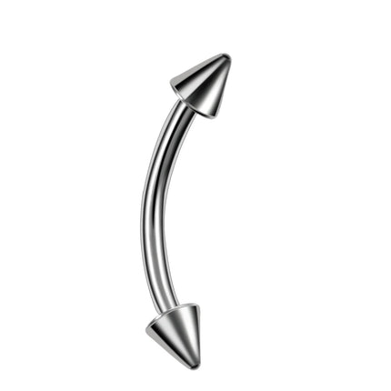 G23 Titanium Epoxy Curved Barbells Eyebrow Rings Piercing Curved Bar Banana Eyebrow Ear Cartilage Tragus Body Piercing Jewelry