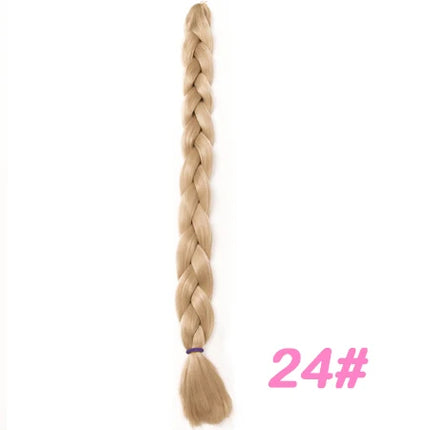 VERVES Braiding Hair Long 100 cm Folded Synthetic Jumbo Braids 165g/Piece Brown Black Pink Pure Color Braid Hair Extensions