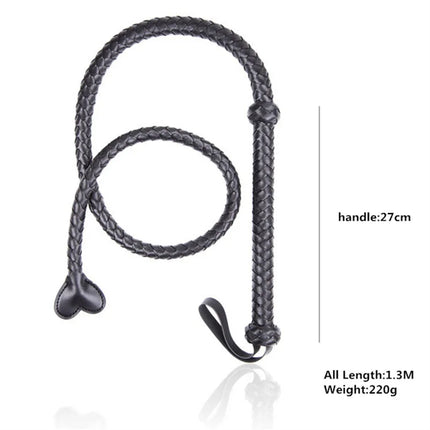 4fts heart Snake whip Sex Toys Spanking Paddle PU Leather Flirt Toys Handle Riding Crop Adult Master Products for Couples