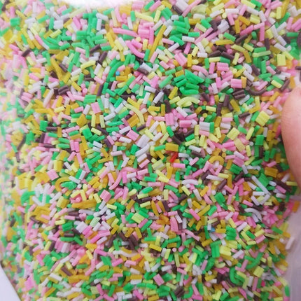 FLA 100g Slime Clay Fake Candy Sweets Sugar Sprinkle Decorations for Fake Cake Dessert Food Particles Decoration Toys