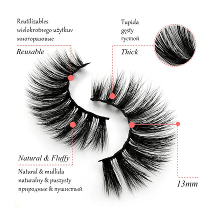 5 Pairs Mink EyeLashes 3D False Lashes winged Thick MakeupEyeLash Dramatic Lashes Natural Volume Soft Fake Eye Lashes g800