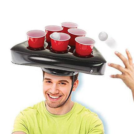 Summer Toy Pool Party Inflatable Hat Ball Throwing Game Inflatable Hat Floating Drainage Game Beer Party Competition Game Toys