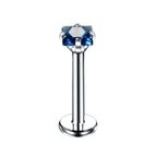 Square v Blue / 16G 1.2x8x3mm