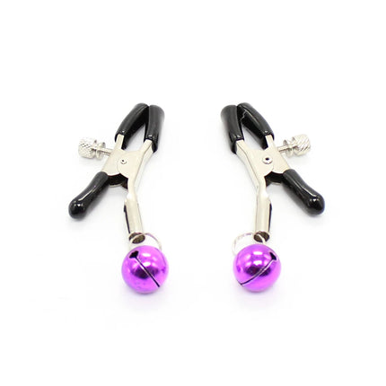Thierry 1 Pair Stainless Steel Nipple Clamps Clitor Clamps  with Bells,  Sex Toys Adult Game for Adult Couples Flirting
