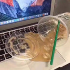 Overturned tea cup