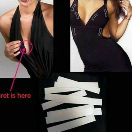 3-9M Waterproof Dress Cloth Tape Double-sided Secret Body Self Adhesive Breast Bra Strip Safe Transparent Clear Lingerie Tape
