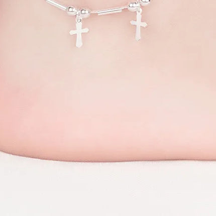 Buyee 925 Sterling Silver Female Simple Anklet Chain Foot Legs Anklet for Women Fashion Star Fine Jewelry Anklets Chain