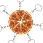 7pcs pizza keychain