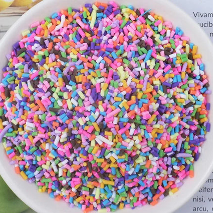 FLA 100g Slime Clay Fake Candy Sweets Sugar Sprinkle Decorations for Fake Cake Dessert Food Particles Decoration Toys