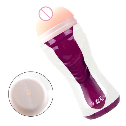 16cm Male Masturbation Cup Real Pussy Vaginal for Men 18+ Penis Pump Glans Sucking Erotic Products Sex Toys Adult Intimate Goods