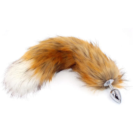 Changeable Anal Plug Fox Tails Metal Anal Sex Toys Butt plug Sex Games Role play Cosplay Toys  Drop Shipping