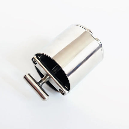 Stainless Steel Testicle Squeezer Device,Scrotum Pendant,Ball Stretchers,extruding Testicle Chastity Lock,Cock Ring,Sex Toy,S081