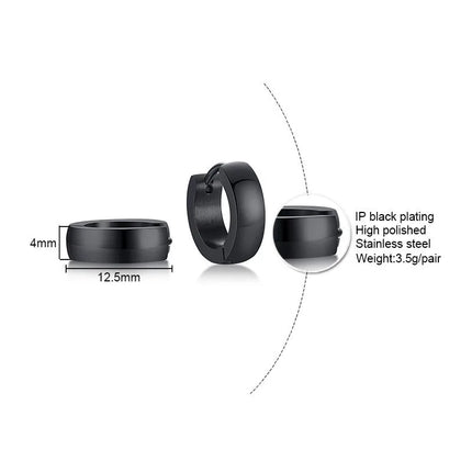 Unisex Stainless Steel Small Hoop Huggie Earrings for Men Woman Ear brinco Jewelry