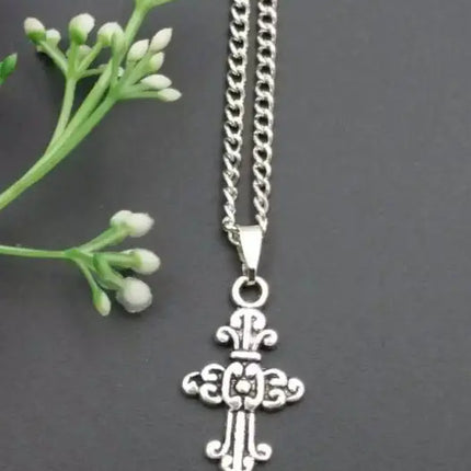 New Fashion Vintage 12 Mixed Ankh Cross Charms Pendants Necklace Spiritual protection For Women Men Jewelry Fast shipping