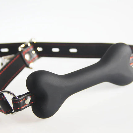 bone Gag Adult Fetish Stopper mute Sex games toys harness Boutique Strict Silicone Bit restraint Bondage Gear Pony&Puppy Play