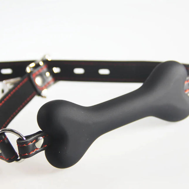 bone Gag Adult Fetish Stopper mute Sex games toys harness Boutique Strict Silicone Bit restraint Bondage Gear Pony&Puppy Play