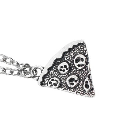 Cute Pizza Childhood Friendship Chain for Women Triangle Food Charms Necklace Best Friends Keychain BFF Jewelry Birthday Gifts