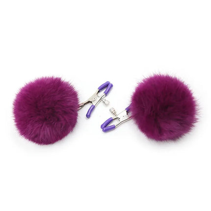 furry Nipple Clamps Sexy Fantcy FEATHER Mercy Milk Clip Fetish Female Breast Clip Clitoris Massage Sex Toys For Couples