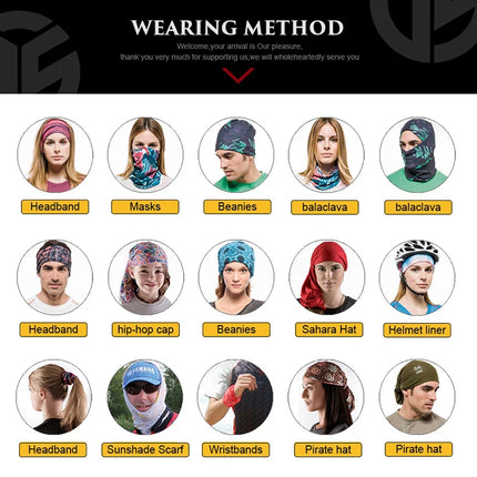 New Fashion Stripe Design Face Mask Bandana For Women Men Sports Cycling Headbands Female Male Neck Scarf Balaclava Turban