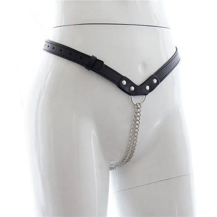 chastity belt Leather female SEXY GString restraint bondage panty flirting Thong Erotic women couples adult sex game Teasing