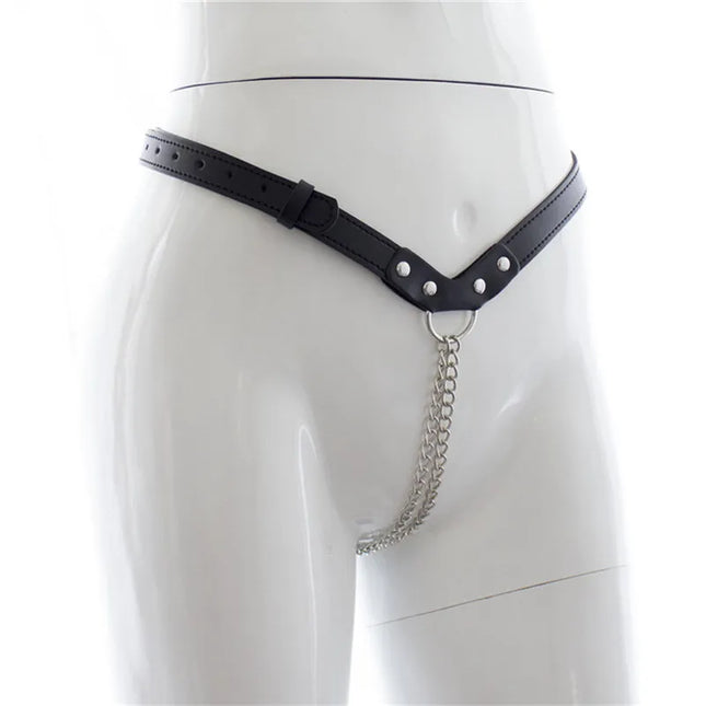 chastity belt Leather female SEXY GString restraint bondage panty flirting Thong Erotic women couples adult sex game Teasing