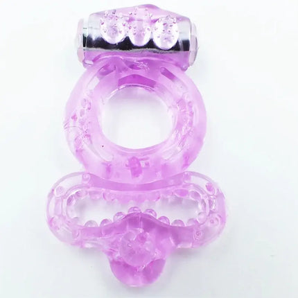 longer-lasting ring sex vibrator stronger erection tingling additional stimulation finger rings bullet Vibrating Love Ring
