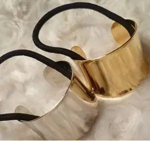 Fashionable Hair Circle, Exquisite Small Retro Bright Surface Smooth Metal Hair Ring, Punk Wild Hair Rope Hair Accessories