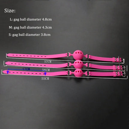 Pure silicone hand ankle cuffs open mouth gag adult games slave bdsm fetish sex toys for couples handcuffs gag ball bondage kit