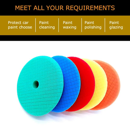 HUTU Polishing Disc 3/5/6Inch Car Detailing Car Polish Pad For Car Body Headlight 80/125/150mmCar Polishing Wheel For Car