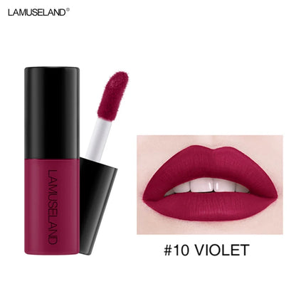 12 Colors Mini Liquid Matte Lipsticks Set Waterproof Non-stick Cup Long Lasting Velvet Lip Gloss Cosmetics Make Up Lip Glaze