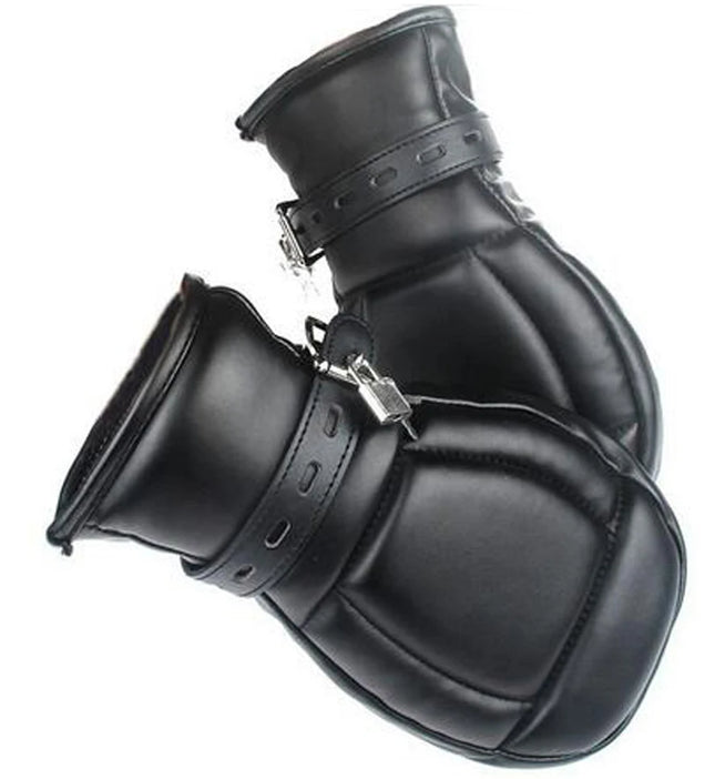Handcuffs/Mittens/Boot Booties, Leather Gloves Dog Paw Padded Fist Mitts Socks,BDSM Bondage,Sex Toys
