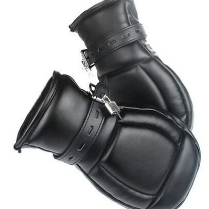 Handcuffs/Mittens/Boot Booties, Leather Gloves Dog Paw Padded Fist Mitts Socks,BDSM Bondage,Sex Toys