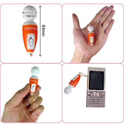 3pcs Mini Magic Wand Face Massage clitoris GSpot tiny AV Vibrator Secret Solo masturbation Keychain pocket Sex Toys For women