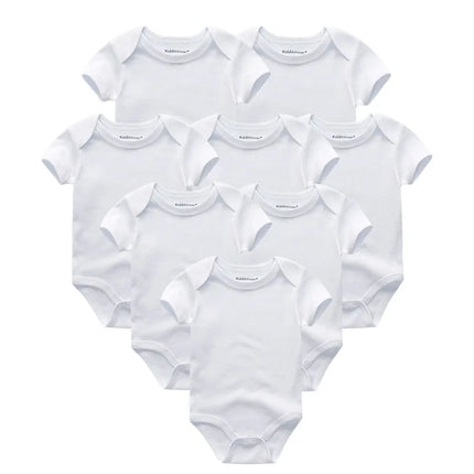 8 PCS/Lot Summer Short Sleeve Baby Boy Bodysuit Baby Boy Jumpsuit Set Ropa Bebe Baby Boy Clothes