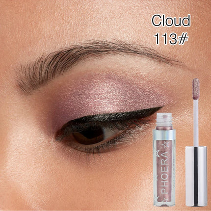 PHOERA Metallic Eye Shadow Diamond Shiny Eye Liner Pen Eyeshadow Long Lasting Shimmer Pigmented Eye Shadow Maquillaje