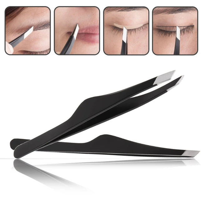HUAMIANLI Professional Eyebrow Tweezer for Women, Hair Beauty Slanted Stainless Steel Tweezer Tool Dropshipping